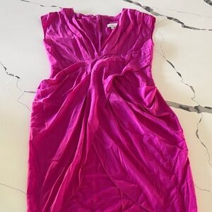 Miguelina Pink Mini Dress